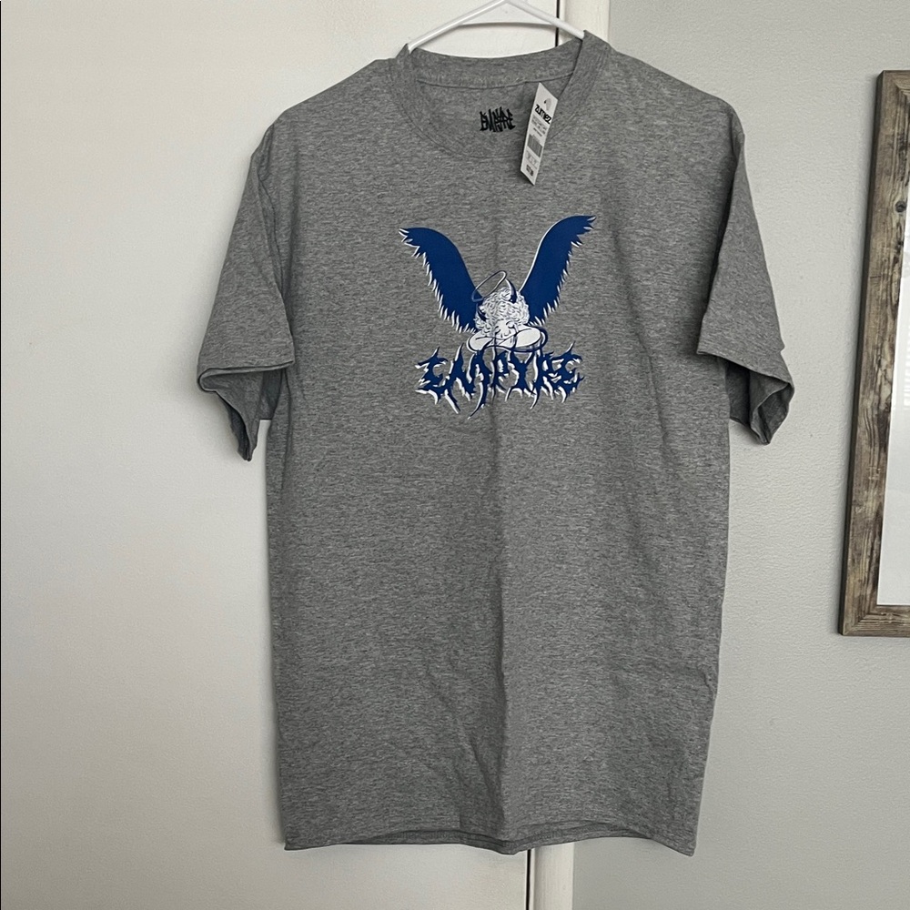 Zumiez Gray Tee with Blue Graphic